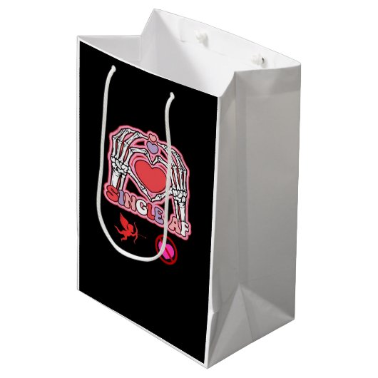 Hands Halloween Quote – griezelige Schattigee slog Medium Cadeauzakje (Voorkant Gekanteld)