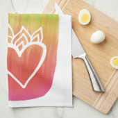 Hands Hamsa harst palmregenboog Theedoek (Quarter Fold)