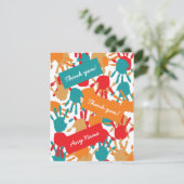 Hands Hartelijk dank Bedankkaart (Staand voorkant)