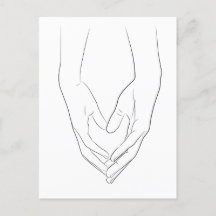 Hands hartslag minimumlijn art. Cute Simple 