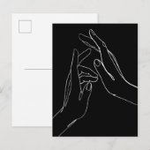 Hands helpen briefkaart (Voorkant / Achterkant)