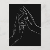 Hands helpen briefkaart (Voorkant)