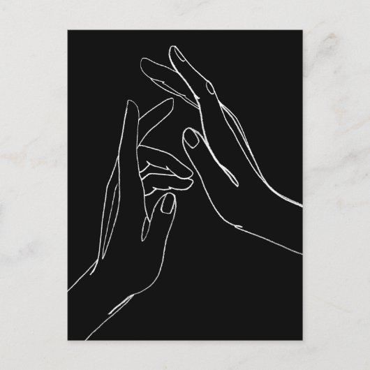 Hands helpen briefkaart (Voorkant)