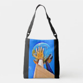 Hands helpen crossbody tas (Achterkant)