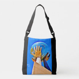 Hands helpen crossbody tas