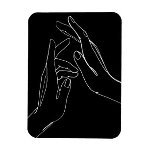 Hands helpen magneet