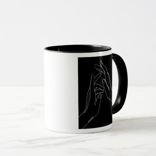 Hands helpen mok (Voorkant rechts)