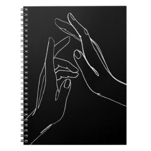 Hands helpen notitieboek