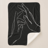 Hands helpen sherpa deken (Voorkant)