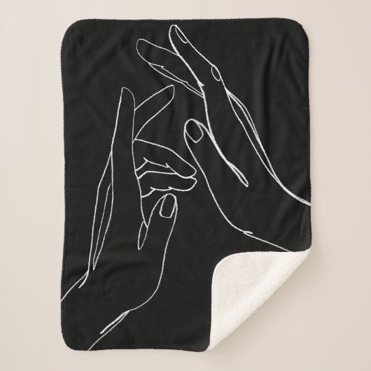 Hands helpen sherpa deken (Voorkant)