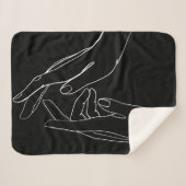 Hands helpen sherpa deken (Voorkant (horizontaal))