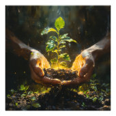 Hands Holding Hope Foto Afdruk (Voorkant)