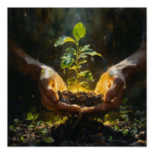 Hands Holding Hope Perfect Poster (Voorkant)