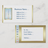 Hands holistisch ontwerp visitekaartje (Voorkant / Achterkant)