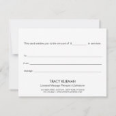 Hands Holographic Cadeaucertificaat (Achterkant)