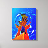 Hands II helpen Canvas Afdruk (Voorkant)