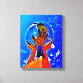 Hands II helpen Canvas Afdruk