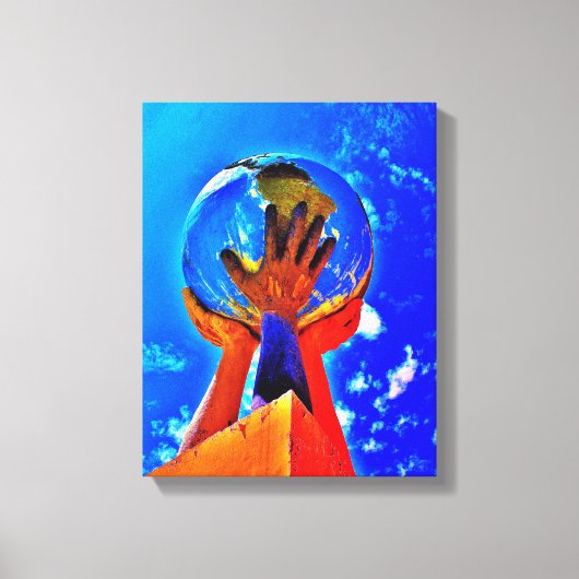Hands II helpen Canvas Afdruk (Voorkant)