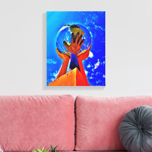 Hands II helpen Canvas Afdruk (Insitu (Woonkamer))