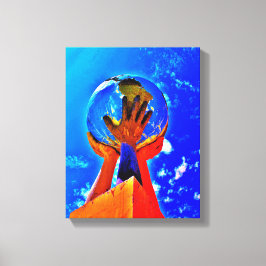 Hands II helpen Canvas Afdruk