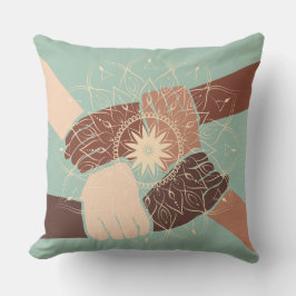Hands in Harmony with Mandala Kussen