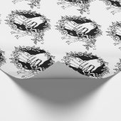 Hands in huwelijksverkrachtingspapier cadeaupapier (Hoek)