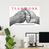 Hands Inspirerend Citaat van het Team Motivatie Poster (Thuiskantoor)