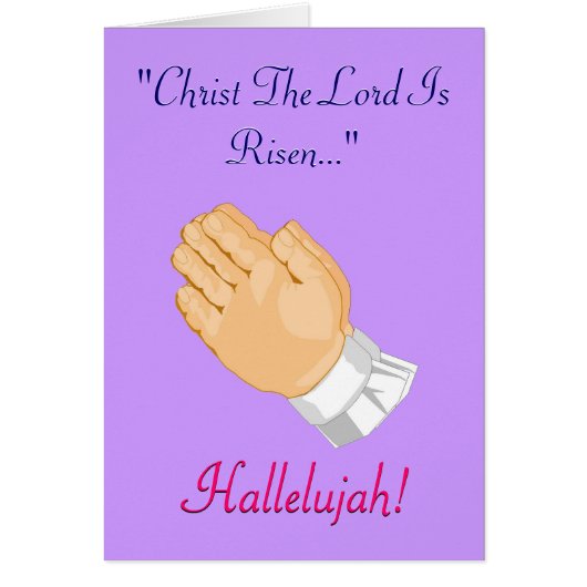 Hands Kind Christus bidden De Heer is gerezen (Voorkant)