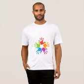 "Hands"Mannen sport-Tek uitgerust met T-Shirt (Voorkant volledig)
