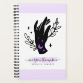 Hands Moon Logo Reiki Massage Appointment Book Planner (Voorkant)