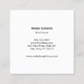 Hands Moon Phases Energy Worker Vierkante Visitekaartje (Achterkant)