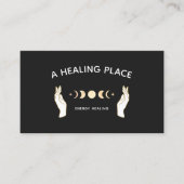 Hands Moon Phases Energy Worker Visitekaartje (Voorkant)