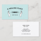 Hands Moon Phases Energy Worker Visitekaartje (Voorkant / Achterkant)