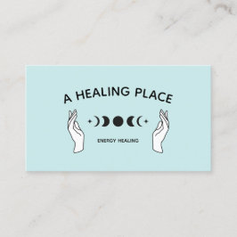 Hands Moon Phases Energy Worker Visitekaartje