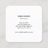 Hands Moon Phases Universe Stars Vierkante Visitekaartje (Achterkant)