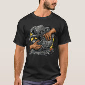 Hands of a Mechanic – Engine Repair Artwork T-shirt (Voorkant)