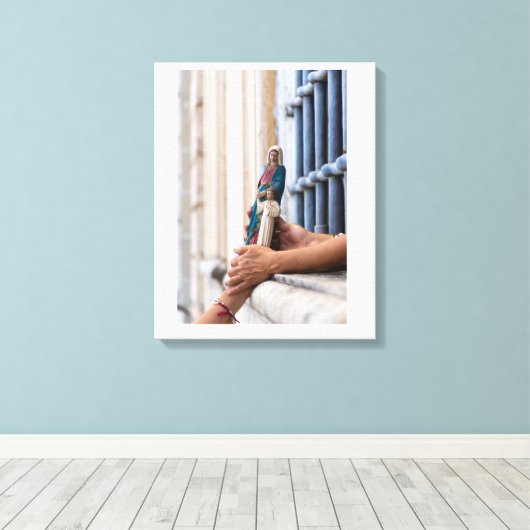 Hands of Devotion Canvas Afdruk (Insitu (Houten vloer))