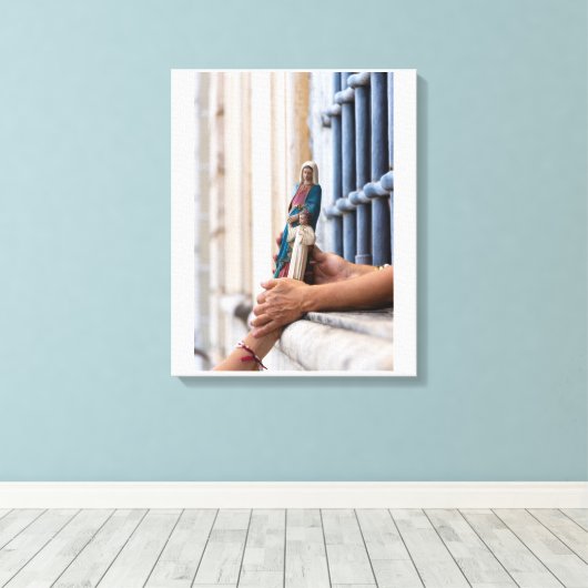 Hands of Devotion Canvas Afdruk (Insitu (Houten vloer))