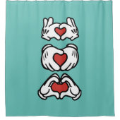 Hands of heart douchegordijn (Voorkant)