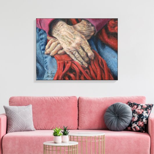 "Hands of Time" Canvas Afdruk (Insitu (Woonkamer))