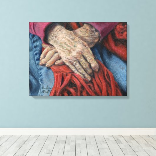 "Hands of Time" Canvas Afdruk (Insitu (Houten vloer))