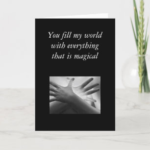 Hands of time, You fill my world with everythin... Feestdagen Kaart