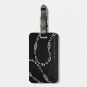 HANDS OFF bagagelabel met luxe verrassing (Achterkant verticaal)