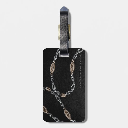 HANDS OFF bagagelabel met luxe verrassing (Achterkant verticaal)