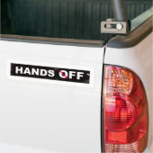 HANDS OFF bumpersticker (Op Truck)