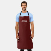 Hands Off Cooking Apron Schort (Gedragen)
