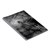 Hands Off! Creepy Notes Inside. Skeleton Notitieboek (Rechterzijde)