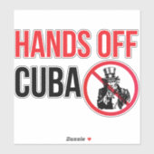 Hands Off Cuba Sticker (Vel)