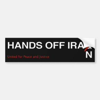 Hands Off Iran Bumpersticker