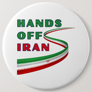 Hands Off Iran Ronde Button 6,0 Cm